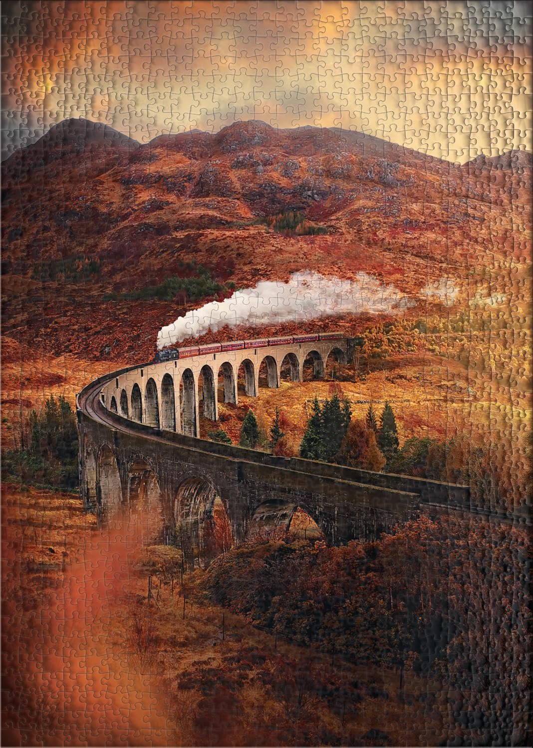 Пазл Ulmer Puzzleschmiede Glenfinnan Viaduct 2000 деталей 96 x 68 cm, фото №2