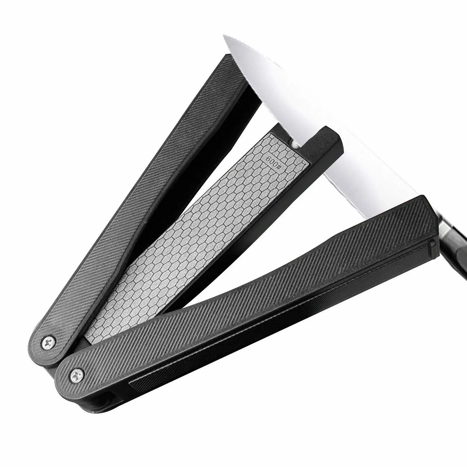 Точило двостороння складана Diafold алмазна 400/600 грит напилок для заточування ножів, фото №1