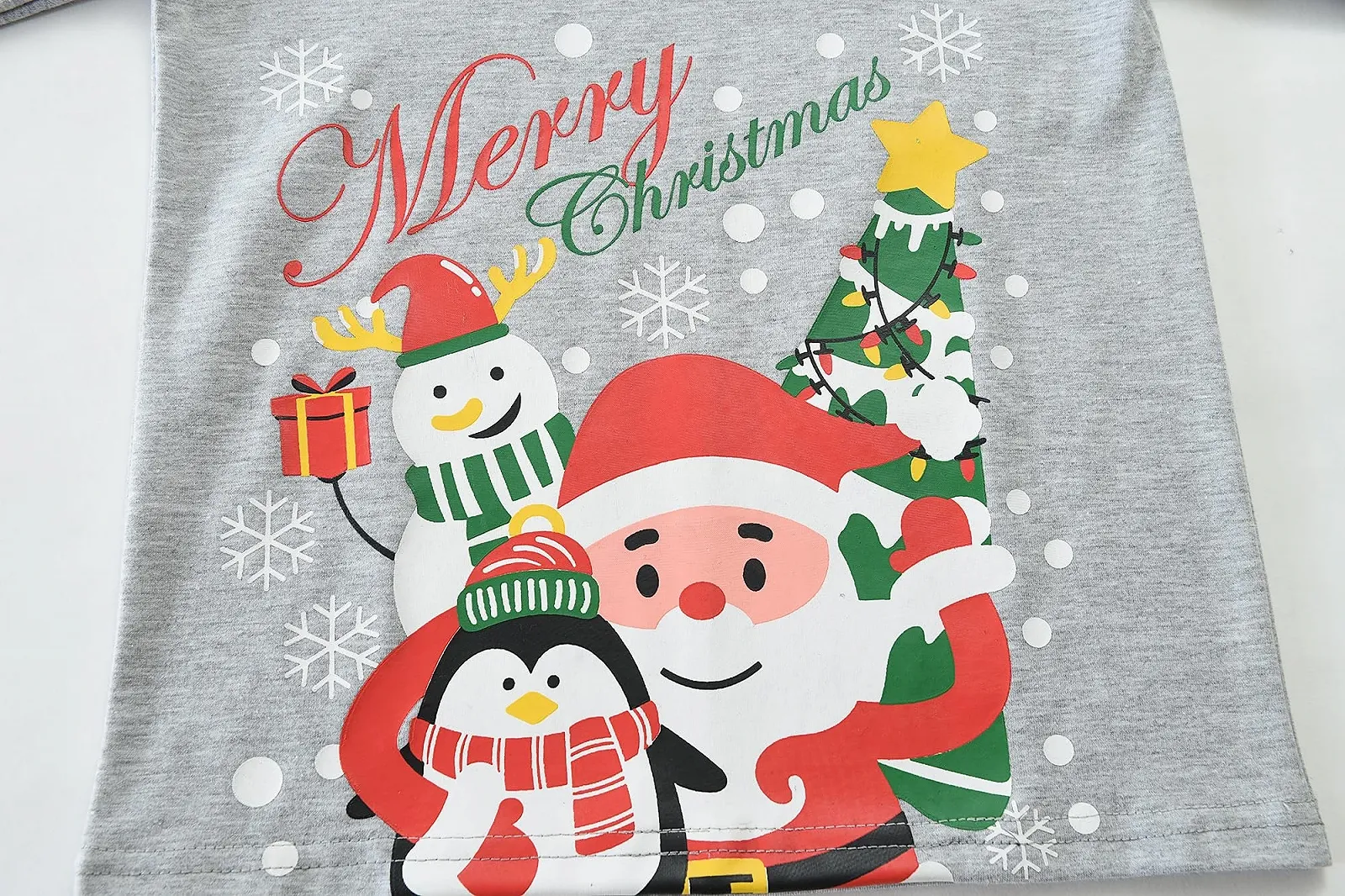 Комплект дитячої різдвяної піжами CM-Kid, довгий, бавовна, теплий, фото №4