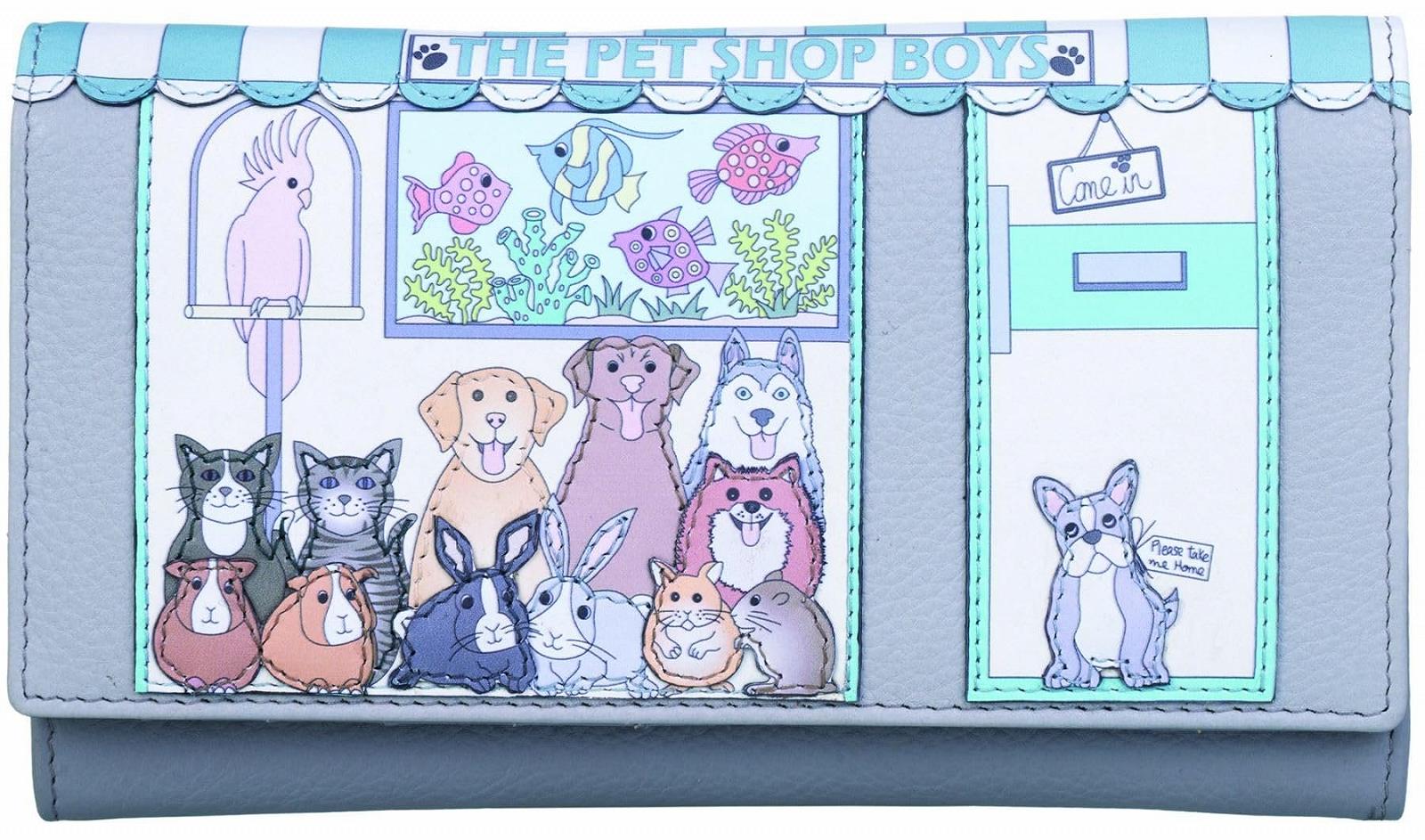 Кошелек Mala Leather Pet Shop Pals Collection RFID Blocking 3648_89, серый, стандартный размер, фото №1