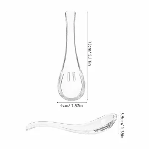 Ложка Суповая Kichvoe Стеклянная Прозрачная (2 шт) synthetic.ua - Фото 1