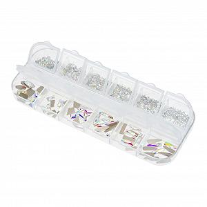 Стразы для ногтей FRCOLOR DIY, нерегулярные формы для украшения маникюра - Фото 1