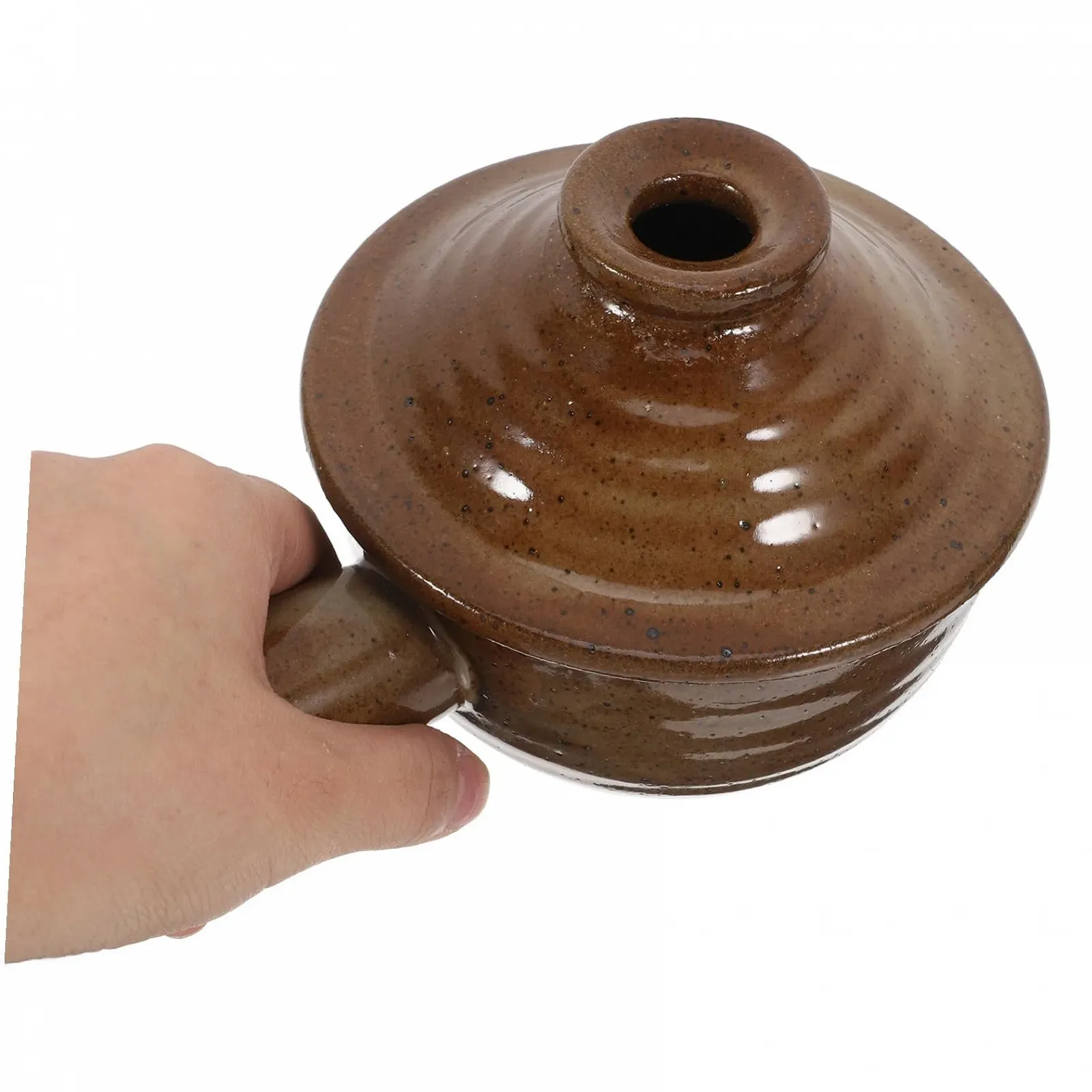 Керамическая кастрюля с крышкой натуральная термостойкая с антипригарным покрытием, фото №8