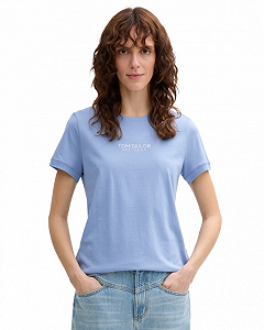 Футболка women's  1045543-37106 Tom Tailor Блакитний XS - Фото 1
