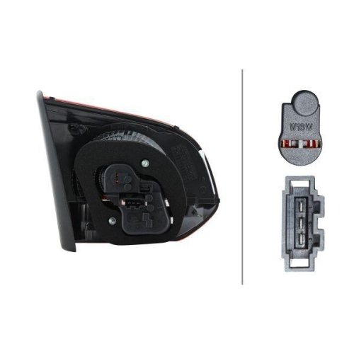 Задній ліхтар HELLA 2TZ 009 923-141 для VW, правий, фото №2 Задній ліхтар HELLA 2TZ 009 923-141 для VW, правий, фото №2