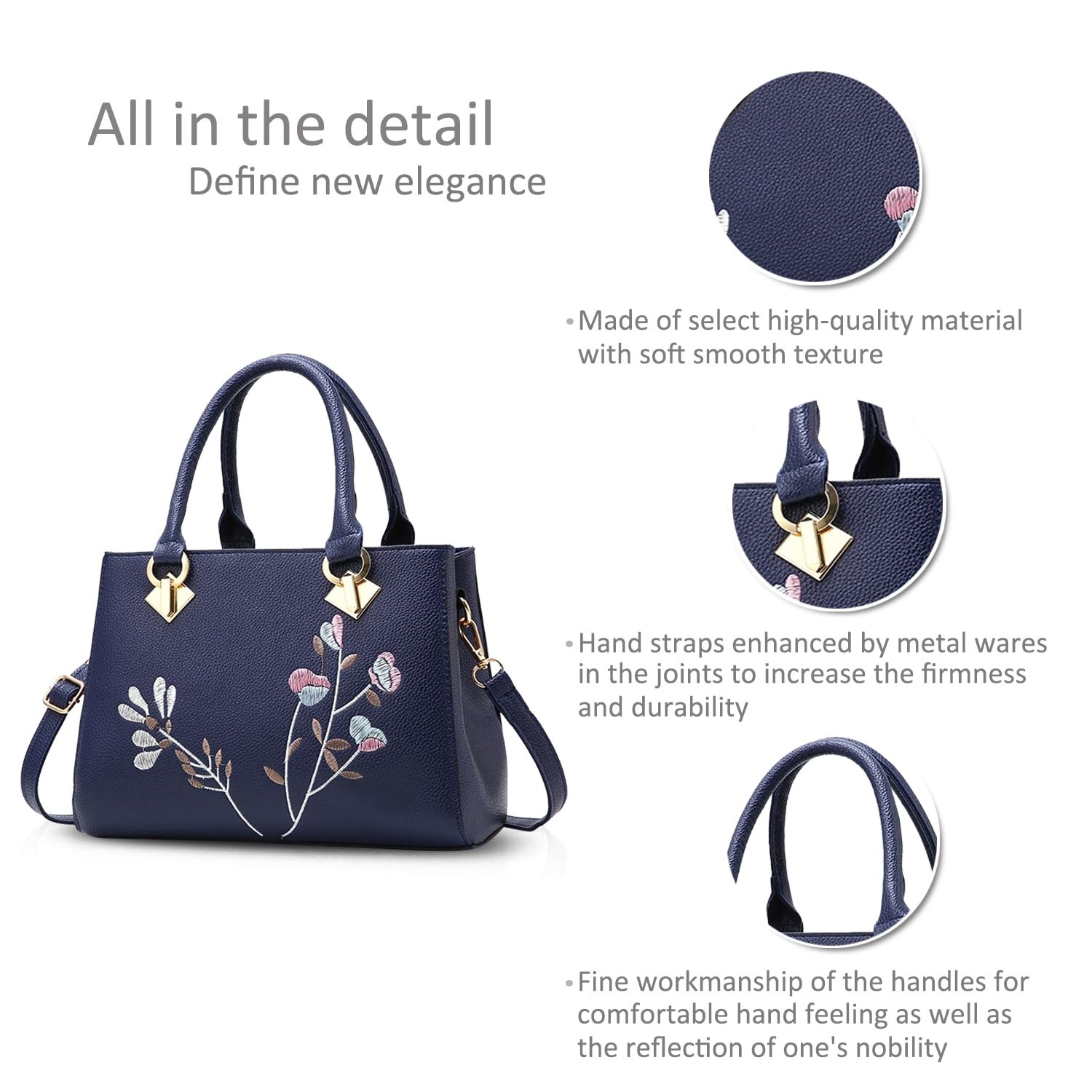 Ретро Сумка с верхней ручкой NICOLE & DORIS из искусственной кожи, фото №6