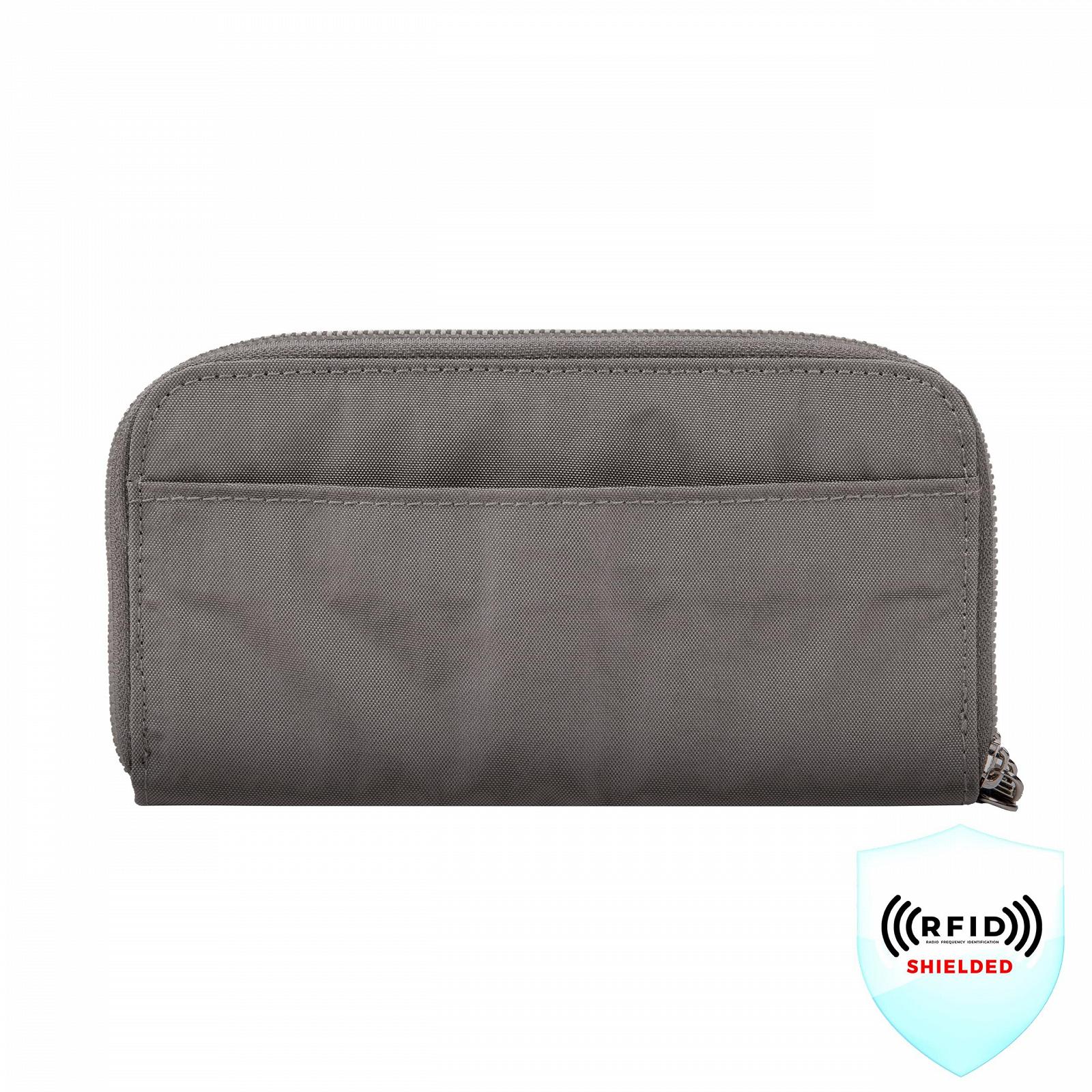 Гаманець Travelon RFID Blocking Double Zip Smoke, фото №5