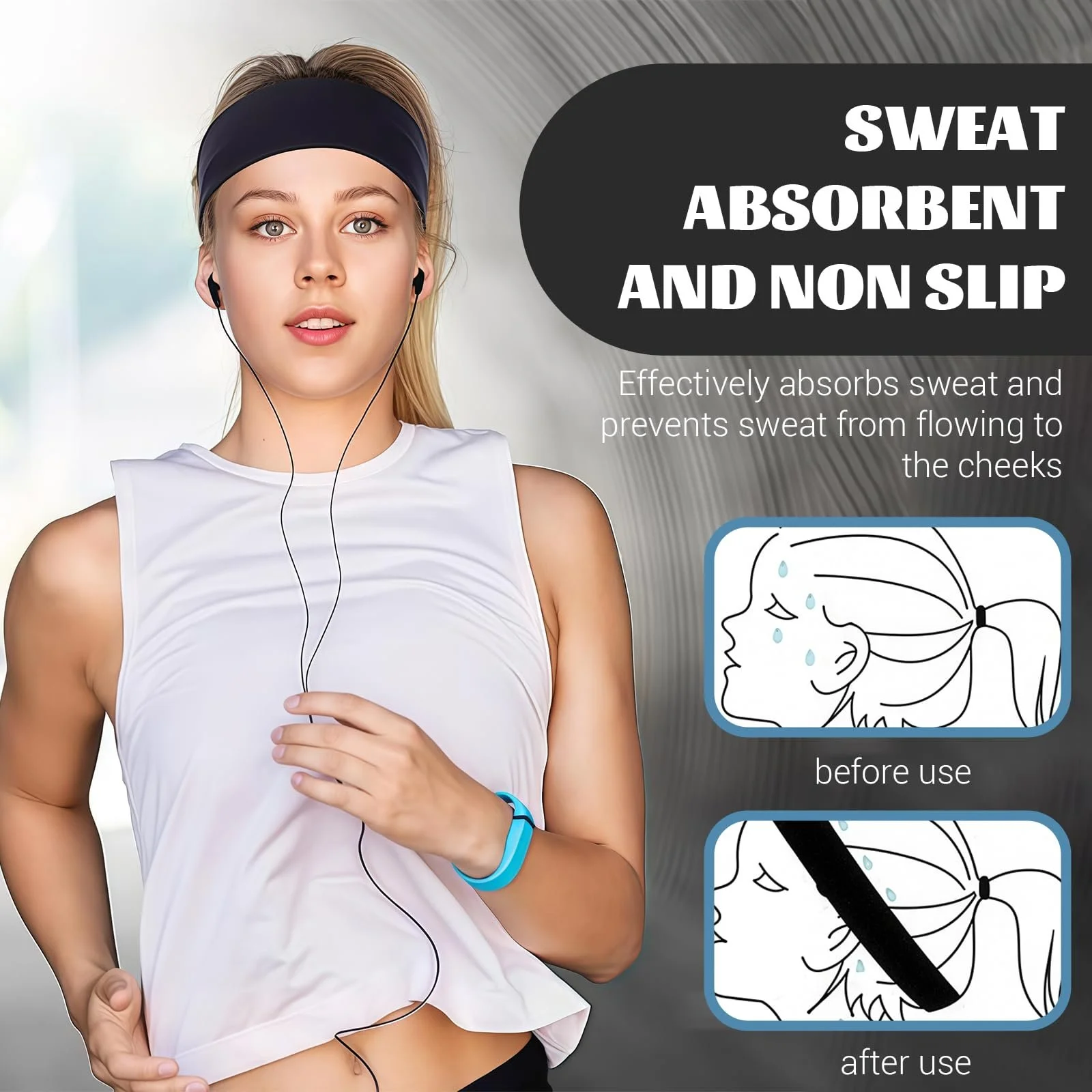 Спортивна Пов'язка на Голову Жіноча, фото №3