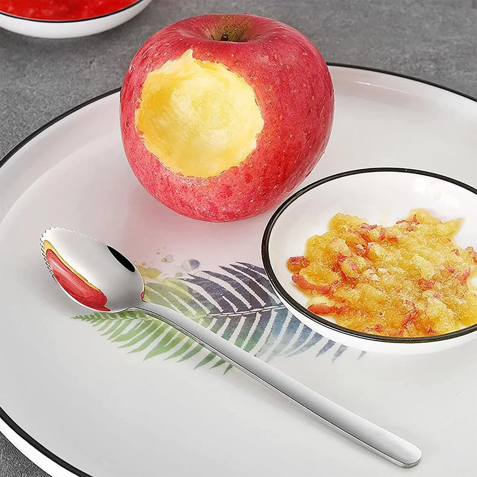 Ложка для грейпфрута, ложка для ківі з зубцями, з нержавіючої сталі для дитячого харчування, фото №4