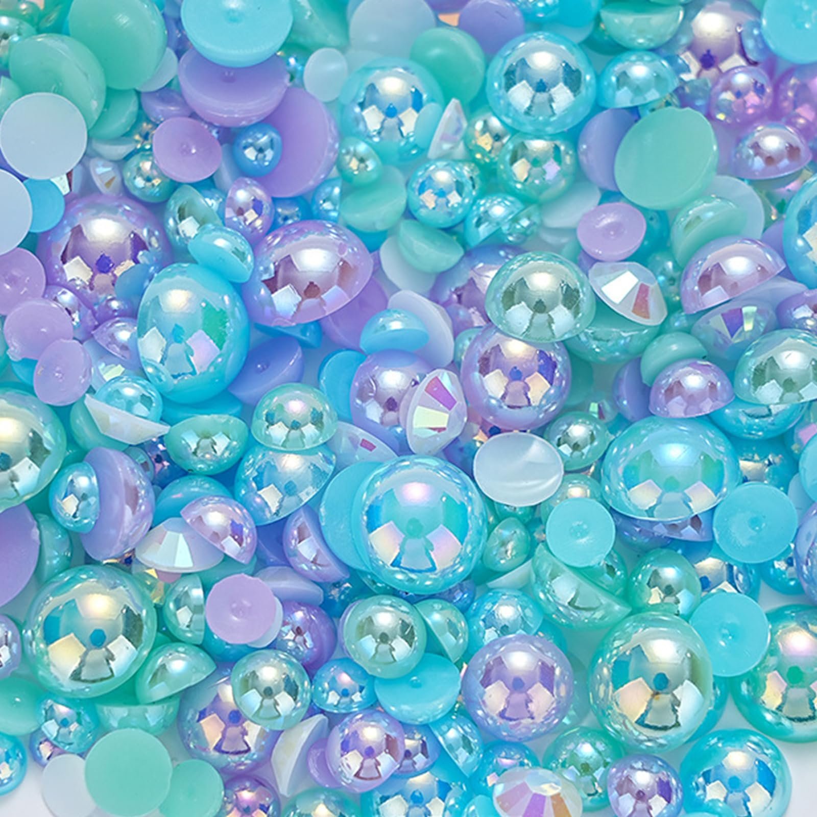 Полукруглые жемчужины для ногтей с плоской задней стороной, жемчужины для нейл-арта, подвески для ногтей, стразы для ногтей, украшения для ногтей, фото №6