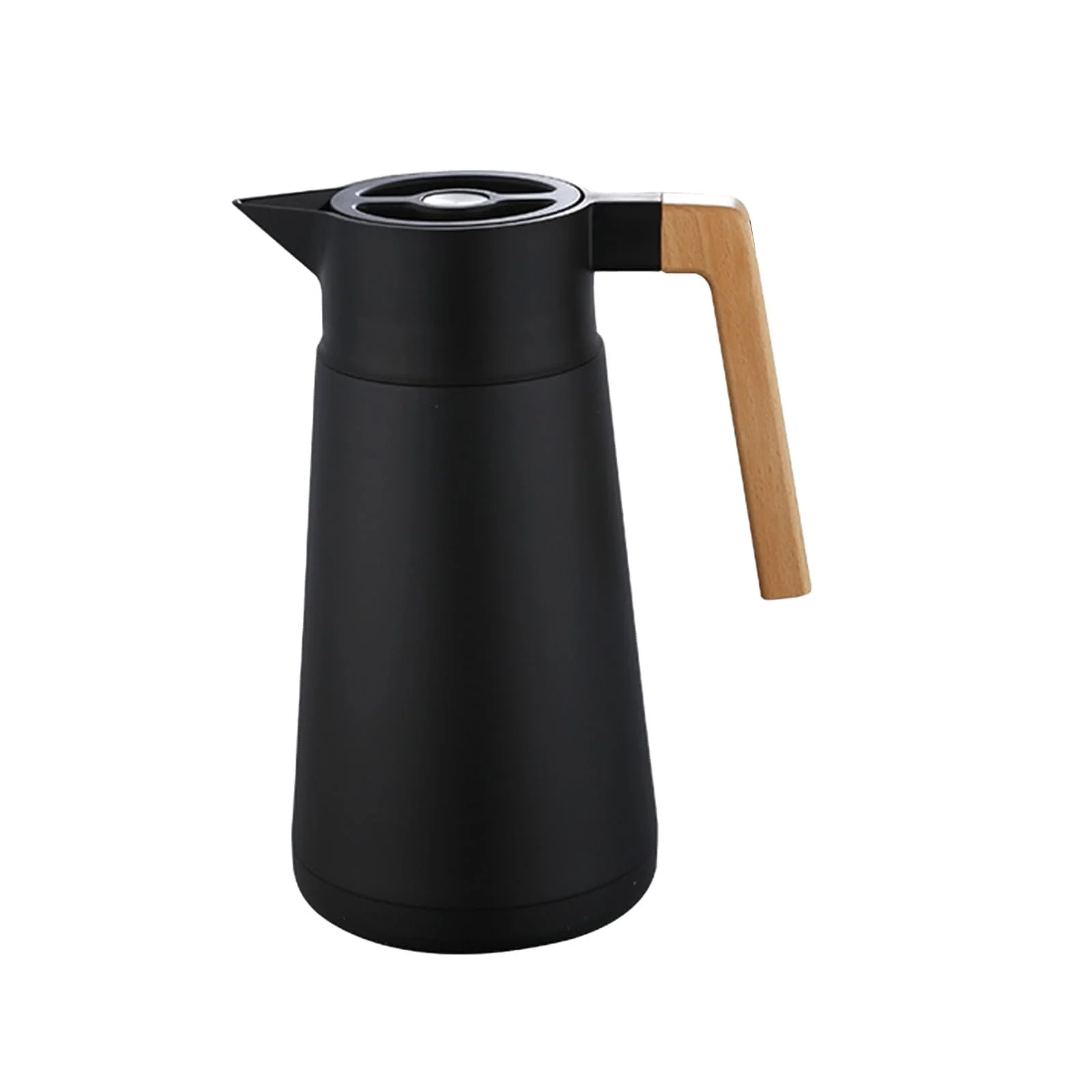 Термос Кавник Thermos Нержавіюча сталь 18/10, Вакуумна ізоляція, з дерев'яною ручкою, 2 л, фото №1