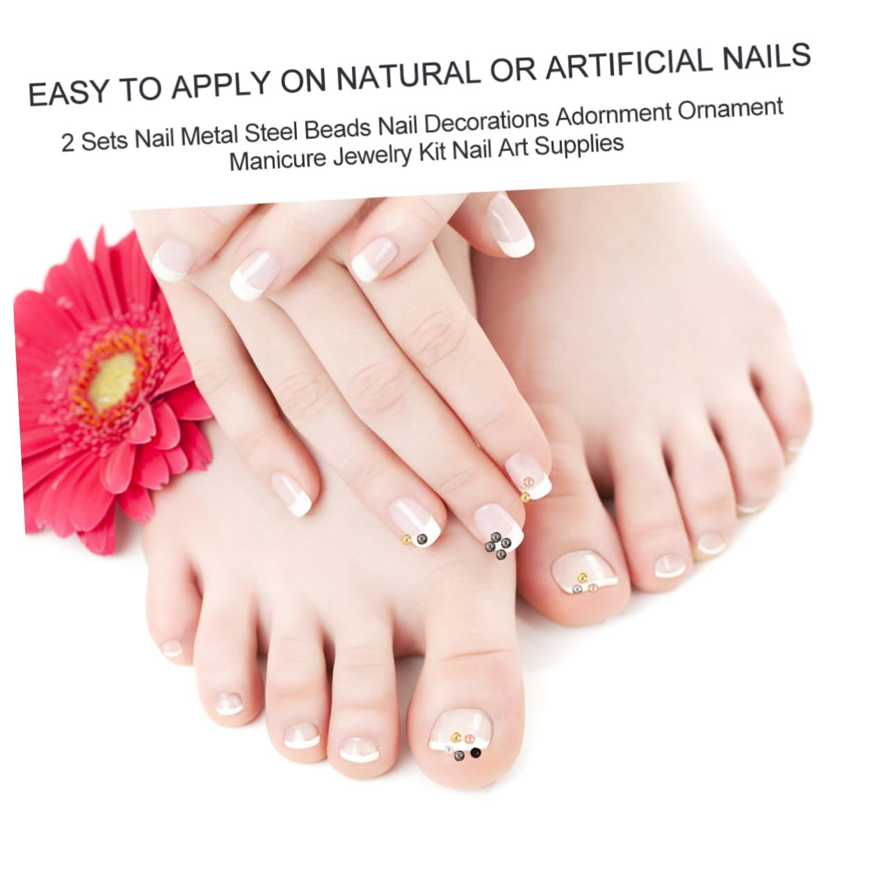 Металлические бусины FRCOLOR 4s	для украшения ногтей, универсальные, подходят для натуральных и искусственных ногтей, фото №8