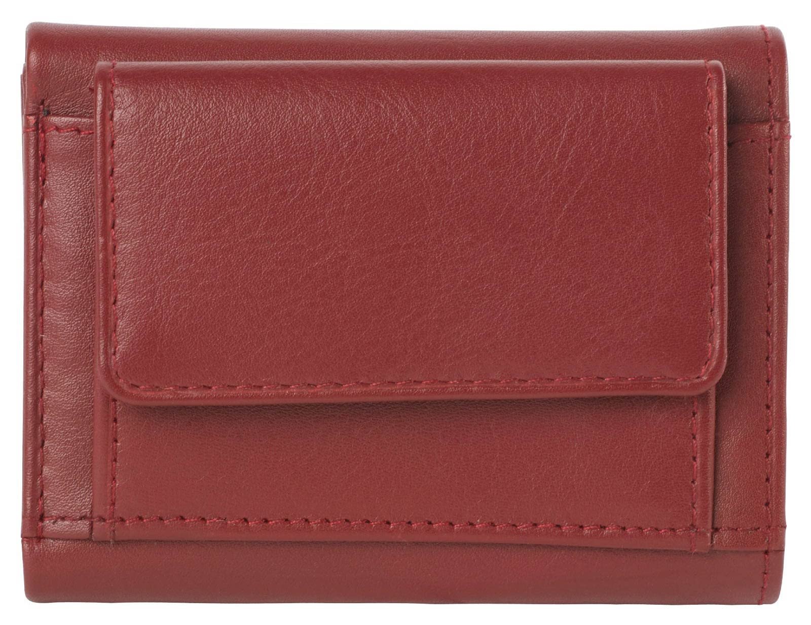 Кошелек Voi Bestseller Mini 70177 Гладкая кожа Мягкая - Гранатовый, One Size, фото №1
