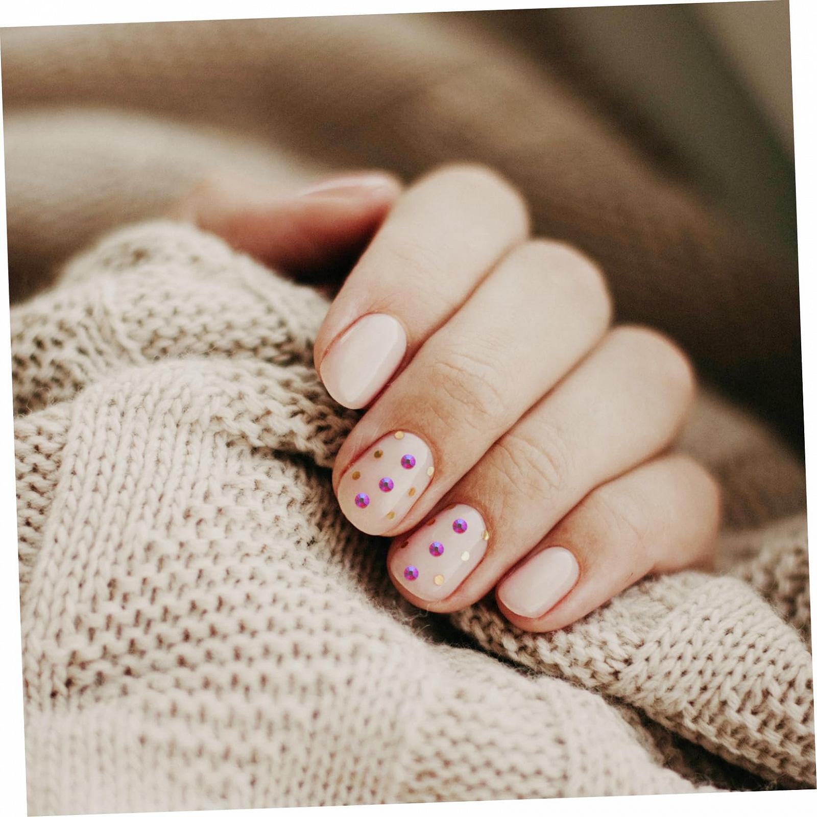 Стразы для ногтей FRCOLOR Плоские для дизайна ногтей, аксессуары для любителей, креативные дизайны, маникюрные украшения и проекты рукоделия, фото №2