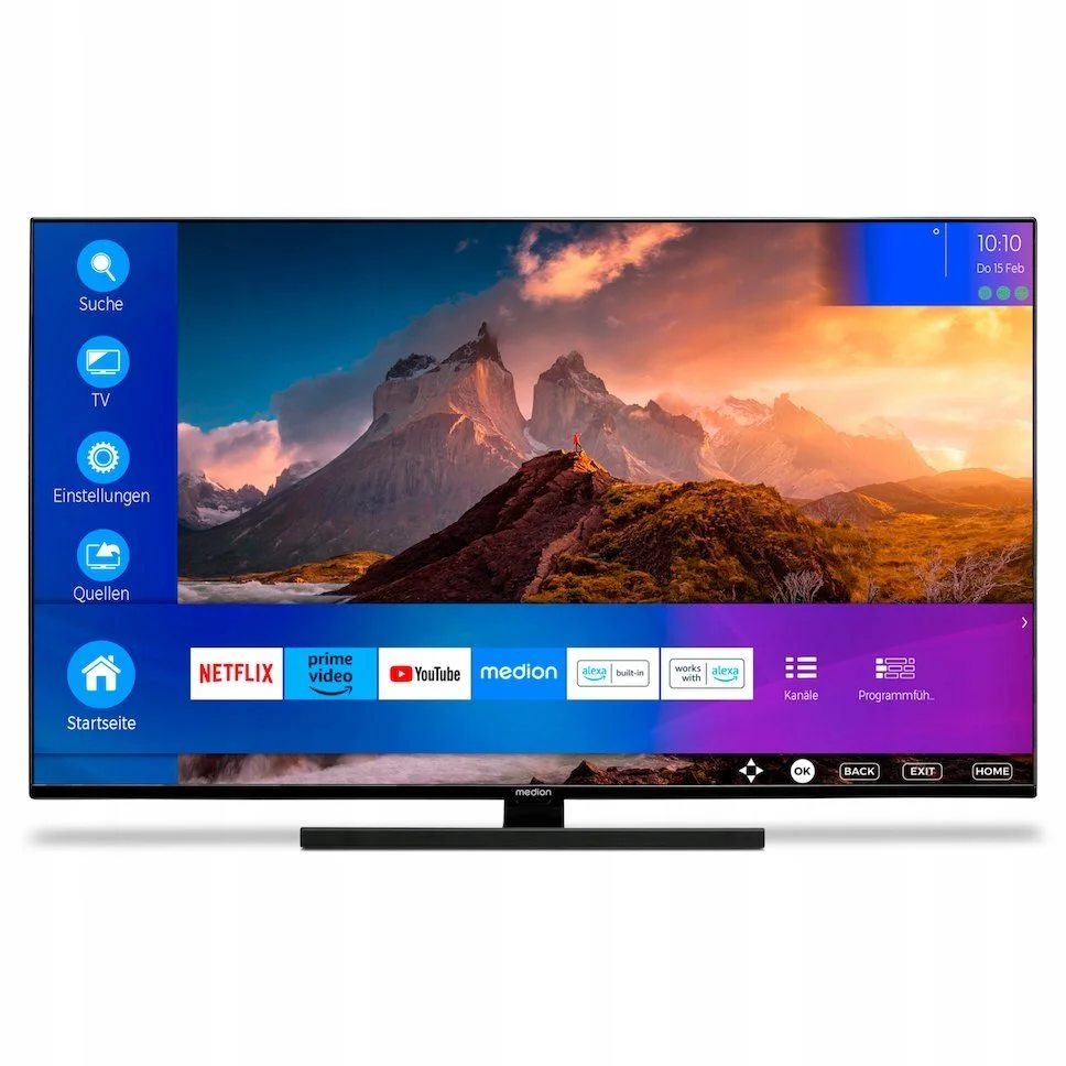 Телевизор 43" MEDION X14323 (MD 30960) / 4K / 60 Гц / QLED / Smart TV / Wi-Fi / Bluetooth / T2, фото №1 Телевизор 43" MEDION X14323 (MD 30960) / 4K / 60 Гц / QLED / Smart TV / Wi-Fi / Bluetooth / T2, фото №1