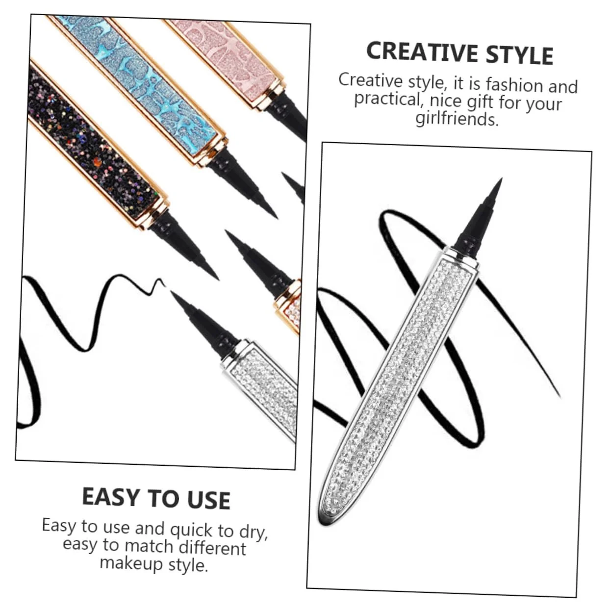 Підводка для очей Gogogmee Diamond Metallic Silver, фото №5