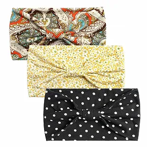 Пов'язка на голову в стилі бохо для жінок, надзвичайно широка, для йоги, спорту synthetic.ua - Фото 1