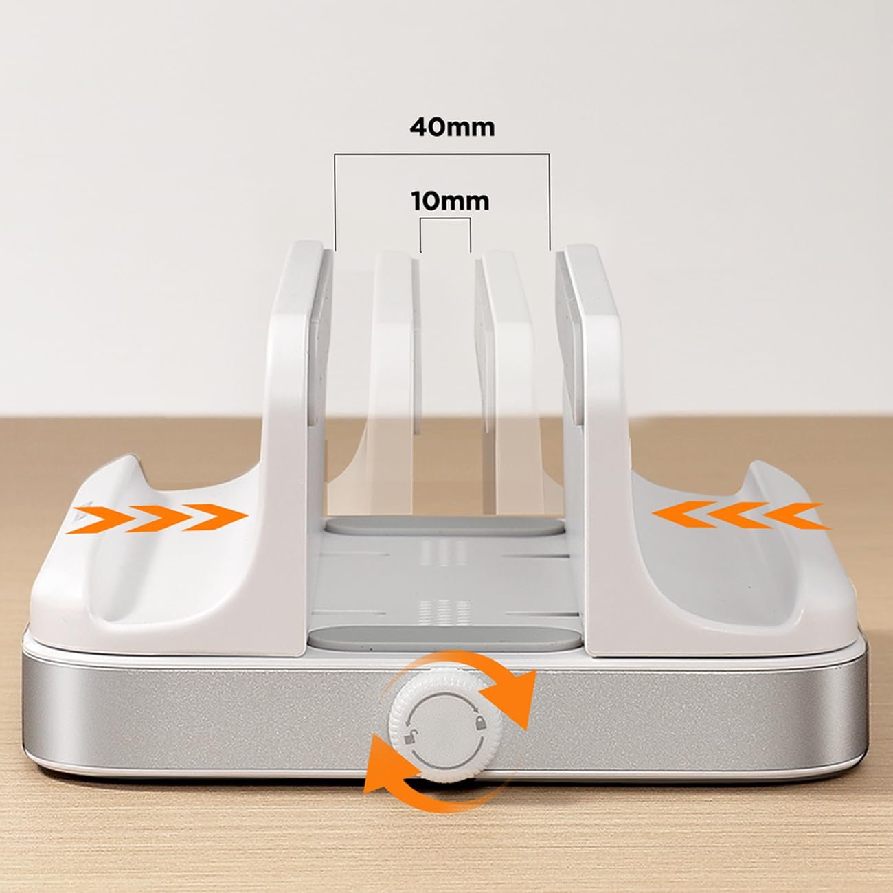 Вертикальная подставка для ноутбука JOYROOM JR-ZS374 (одинарный слот) - Белый, фото №8