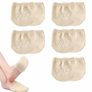 Шкарпетки півшкарпетки Жіночі Невидимі з Нековзними Силіконовими Крапками 35-39 - Фото 1