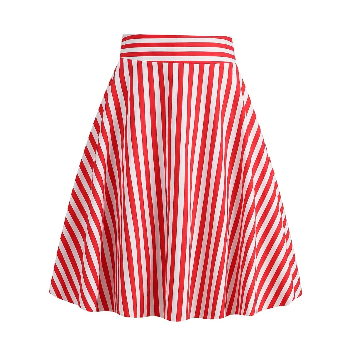 Жіноча спідниця в стилі 1950-х років, вінтажна, А-силуету, в смужку, плісирована, фото №1 Жіноча спідниця в стилі 1950-х років, вінтажна, А-силуету, в смужку, плісирована, фото №1