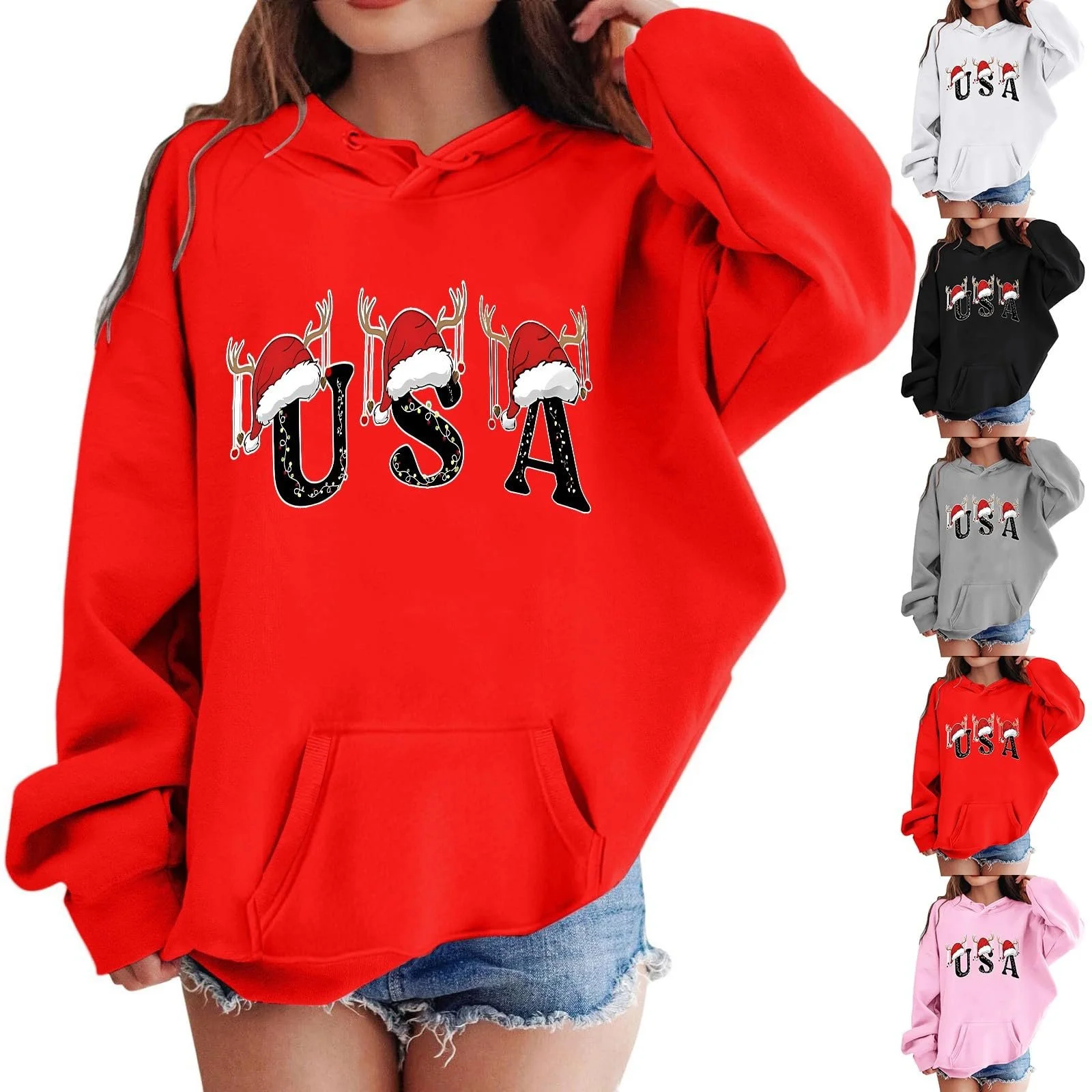 Різдвяний дитячий світшот з довгими рукавами, різдвяна дитяча толстовка з літерами, фото №4 Різдвяний дитячий світшот з довгими рукавами, різдвяна дитяча толстовка з літерами, фото №4