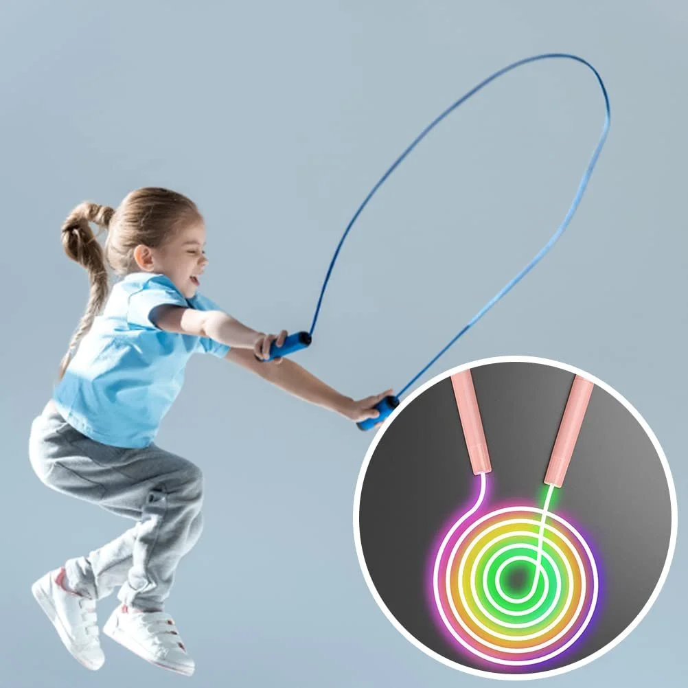 Скакалка LED Kids Light Up дитяча з підсвіткою регульована PVC ABS, фото №6