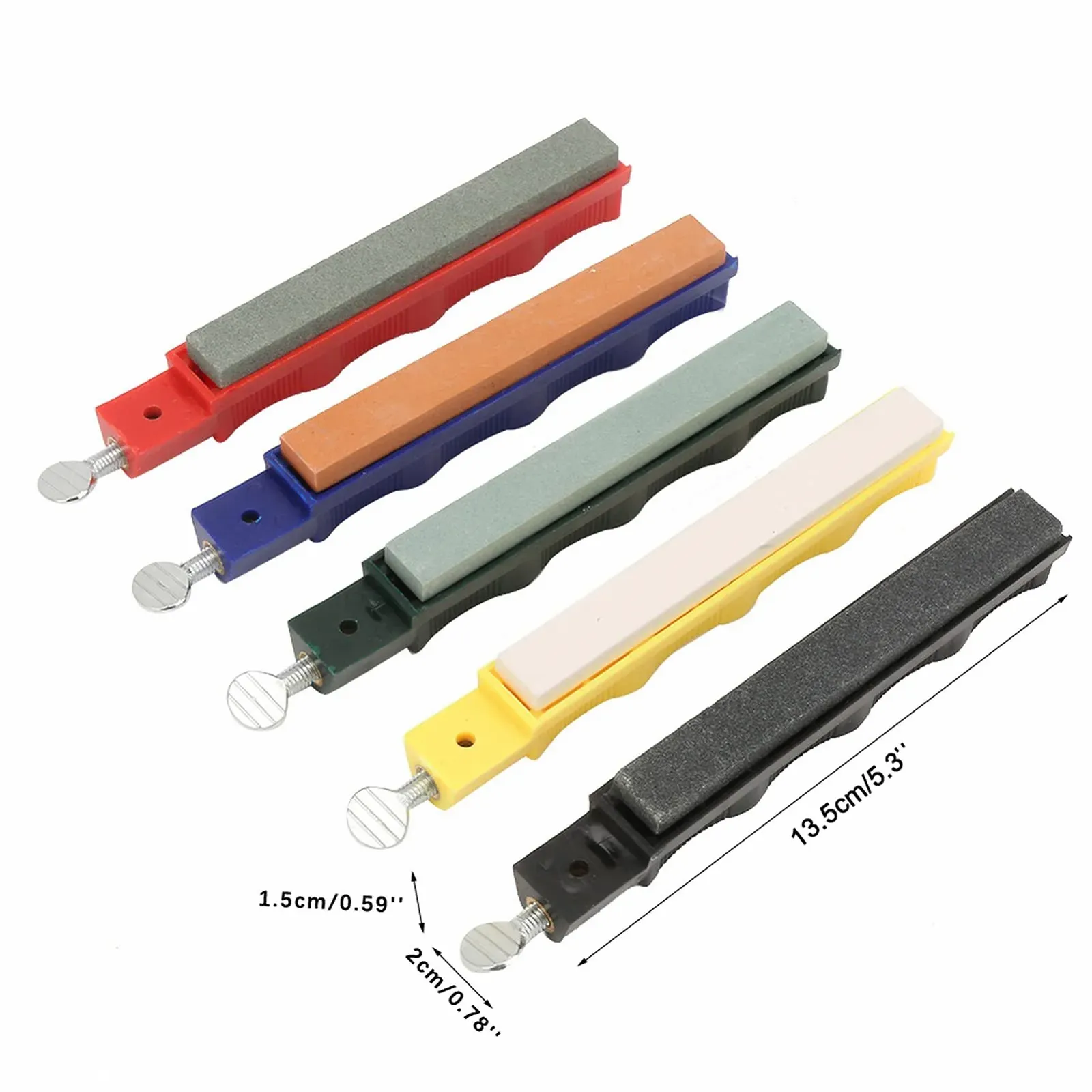 Набір для заточування ножів професійний з 5 точильними каменями та кейсом для зберігання, фото №5