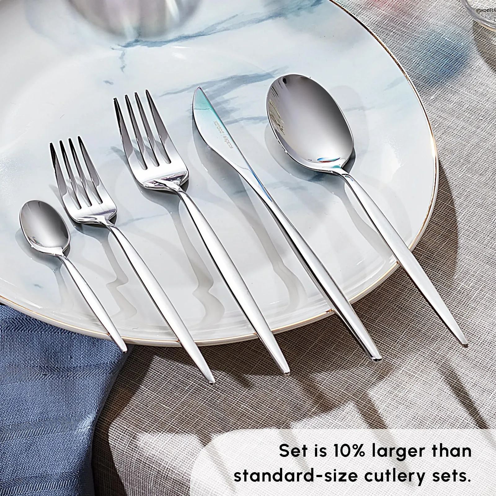 Набор столовых приборов Karaca Lizbon 60 предметов с коробкой, на 12 персон, нержавеющая сталь 18/10, фото №4 Набор столовых приборов Karaca Lizbon 60 предметов с коробкой, на 12 персон, нержавеющая сталь 18/10, фото №4