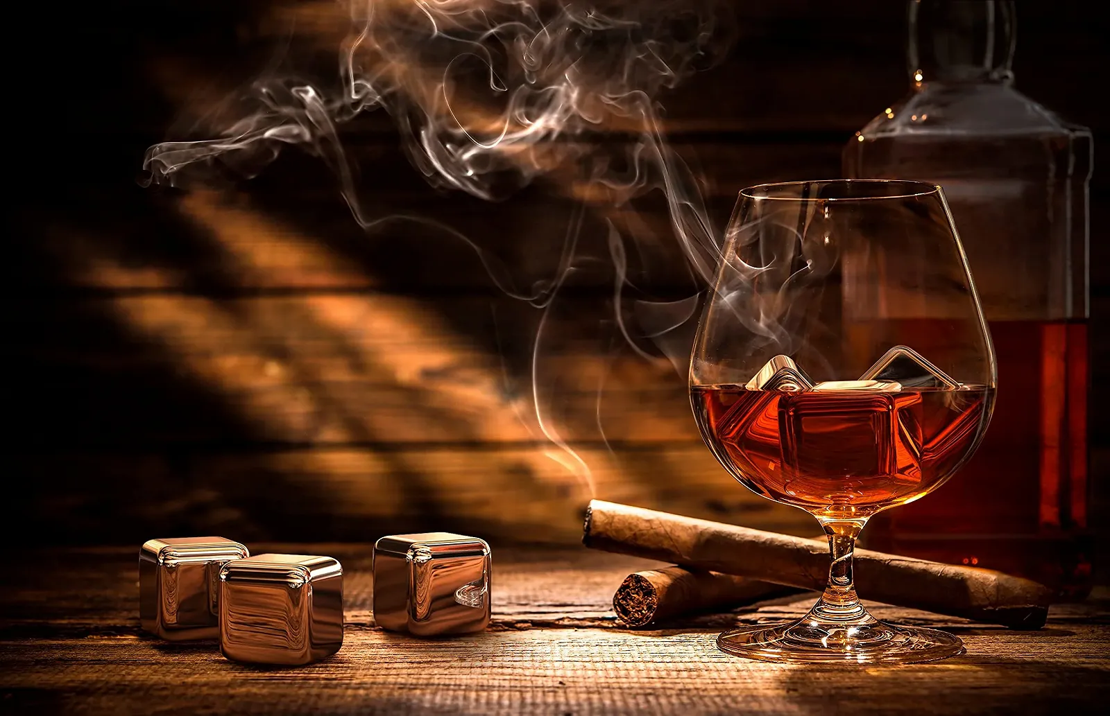 Камни для виски VINENCO, 8 многоразовых охлаждающих кубиков из нержавеющей стали + мешочек для хранения, фото №7 Камни для виски VINENCO, 8 многоразовых охлаждающих кубиков из нержавеющей стали + мешочек для хранения, фото №7