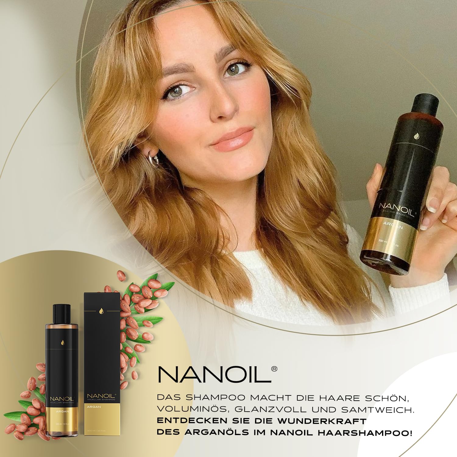 Шампунь Nanoil Argan Micellar з аргановою олією 300 мл, фото №6