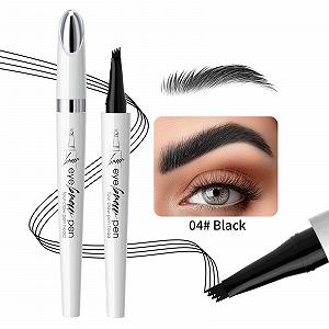 Олівець для брів 3D Waterproof з аплікатором на 4 зубці Natural (4 кольори) synthetic.ua - Фото 1