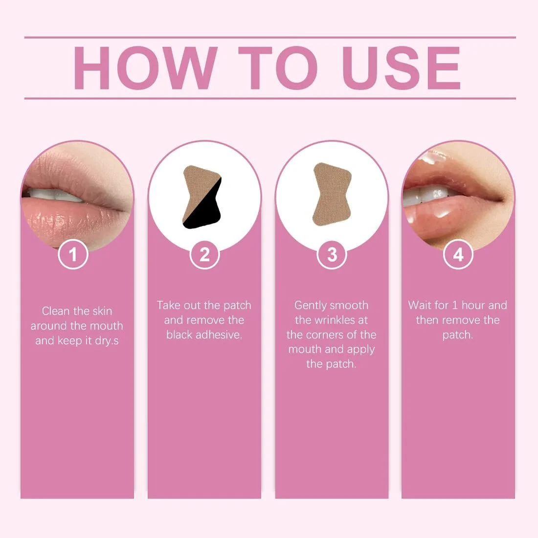 Пластирі для обличчя GJKLO для підтяжки шкіри навколо губ, 60 шт, фото №3