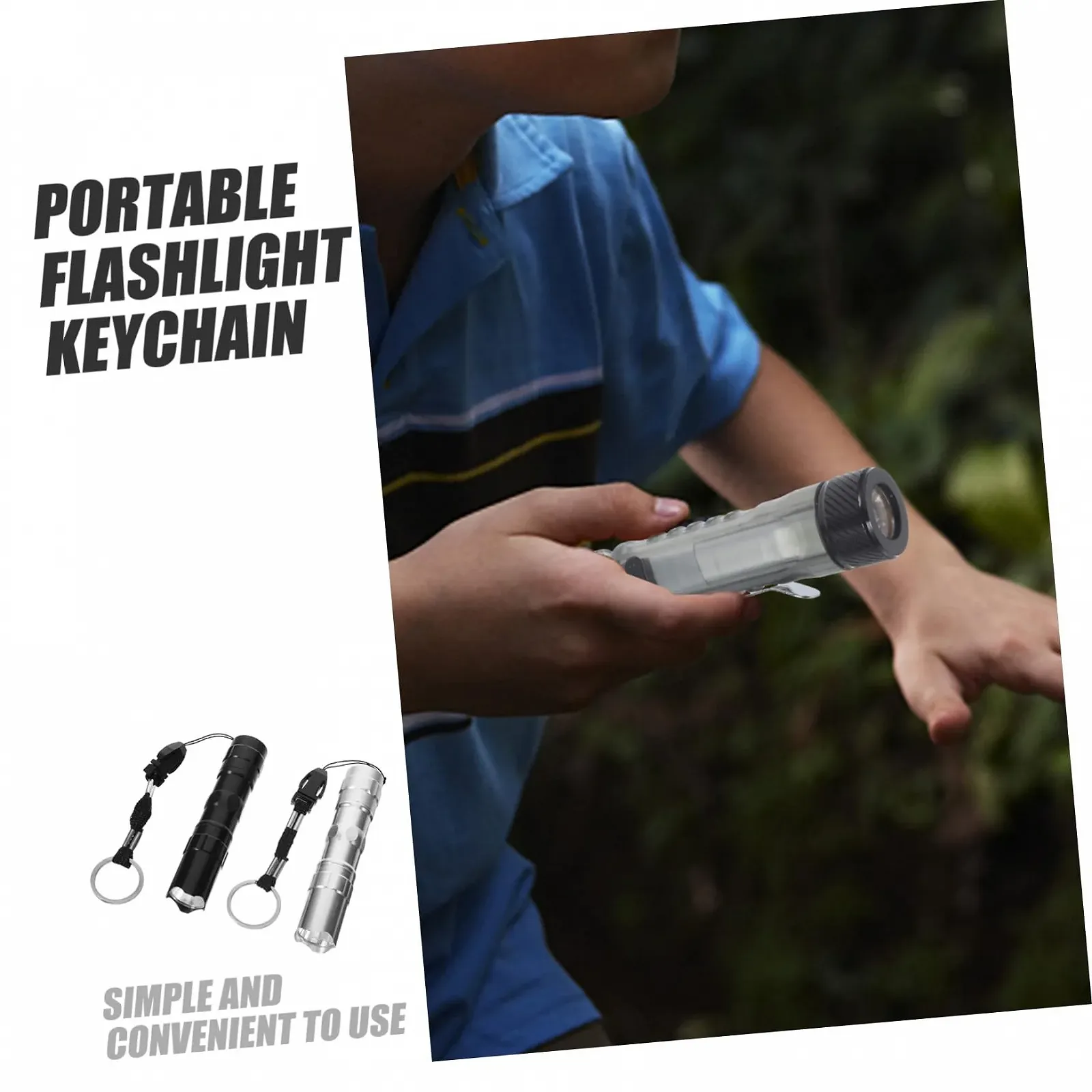 Фонарик VILLCASE 1 шт USB зарядка Мини мигающий светодиод Маленький брелок USB фонарик для кемпинга Подвесное украшение Светящийся кулон Синий, фото №5 Фонарик VILLCASE 1 шт USB зарядка Мини мигающий светодиод Маленький брелок USB фонарик для кемпинга Подвесное украшение Светящийся кулон Синий, фото №5