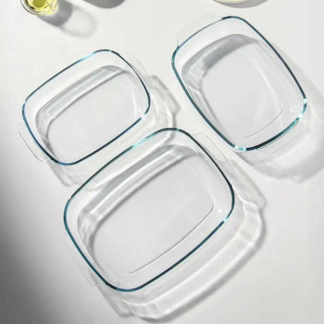 Набір форм для запікання Lacers PurpleLine скляних 3 шт 2000 ml, 2700 ml, 3800 ml, фото №3