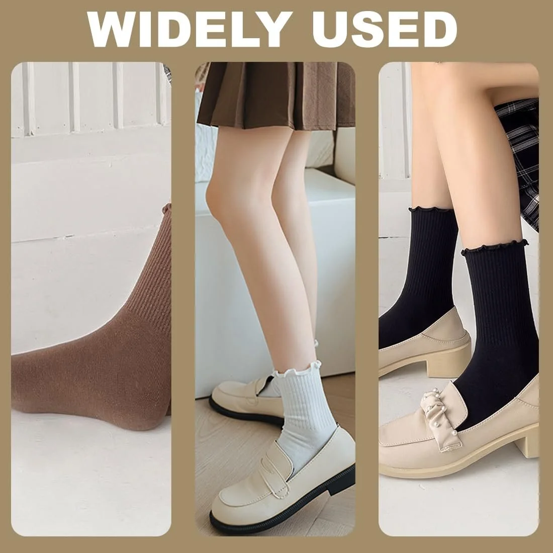 Носки с оборками Женские носки с оборками Хлопковые вязаные носки Crew для женщин и девушек Носки с оборками Женские Crew / Средняя высота Премиум хлопок Дышащие вязаные 35-41.5 Цвета, фото №5 Носки с оборками Женские носки с оборками Хлопковые вязаные носки Crew для женщин и девушек Носки с оборками Женские Crew / Средняя высота Премиум хлопок Дышащие вязаные 35-41.5 Цвета, фото №5