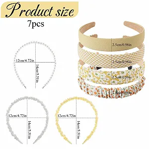 Набір обручів для волосся жіночих 7 шт synthetic.ua - Фото 1