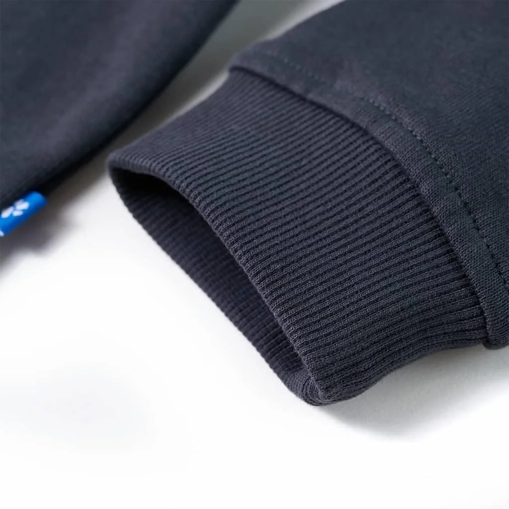 Детский свитшот с капюшоном vidaXL для детей, Антрацитовый и коньячный, фото №6