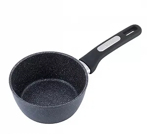 Ковш 1,2 л из алюминия с покрытием чёрный мрамор Kamille KM-5379MR - Фото 1