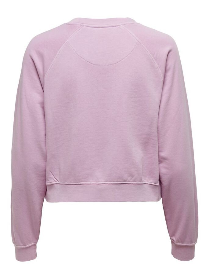 Світшот ONLSMILEY LIFE L/S SWT 15232823 Orchid Bloom-SMILEY ONLY Бузковий S, фото №3