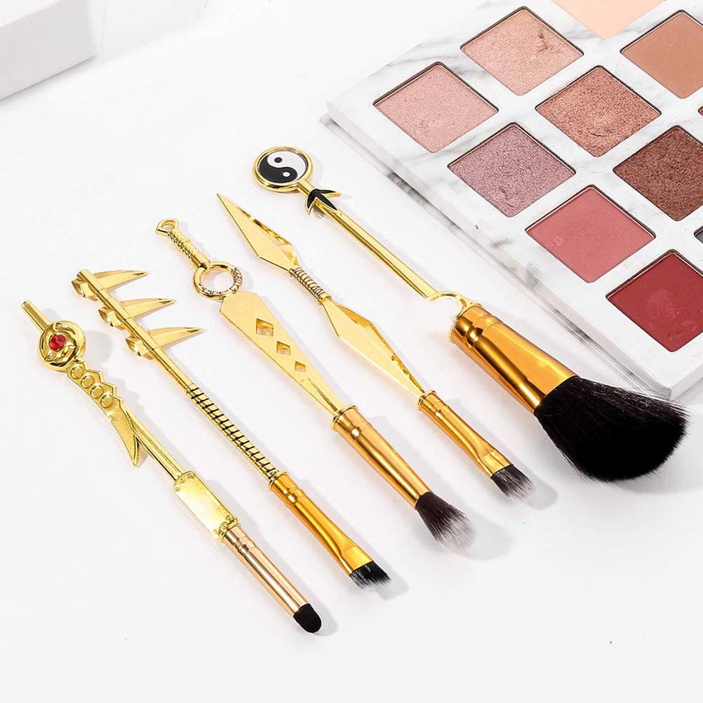 Набор кистей для макияжа Gobbuy Professional Cosmetic Make Up Brush Japanese Anime Naruto, 5 шт., фото №3