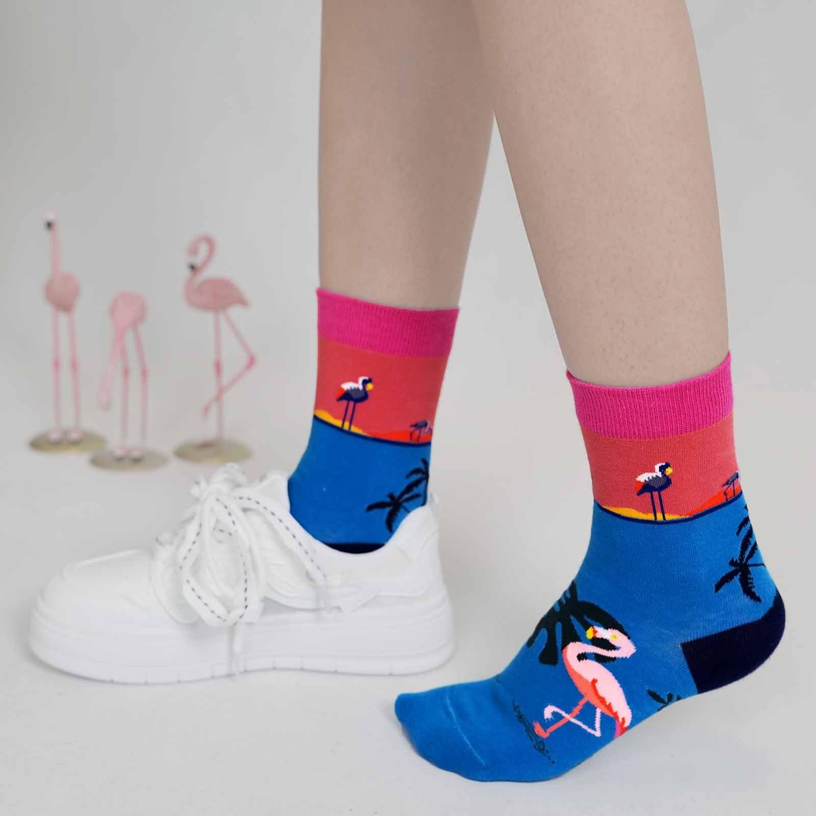 Носки ZAKASA Женские и девичьи хлопковые носки с рисунком панды, кота, собаки для осени, зимы и Рождества, фото №4