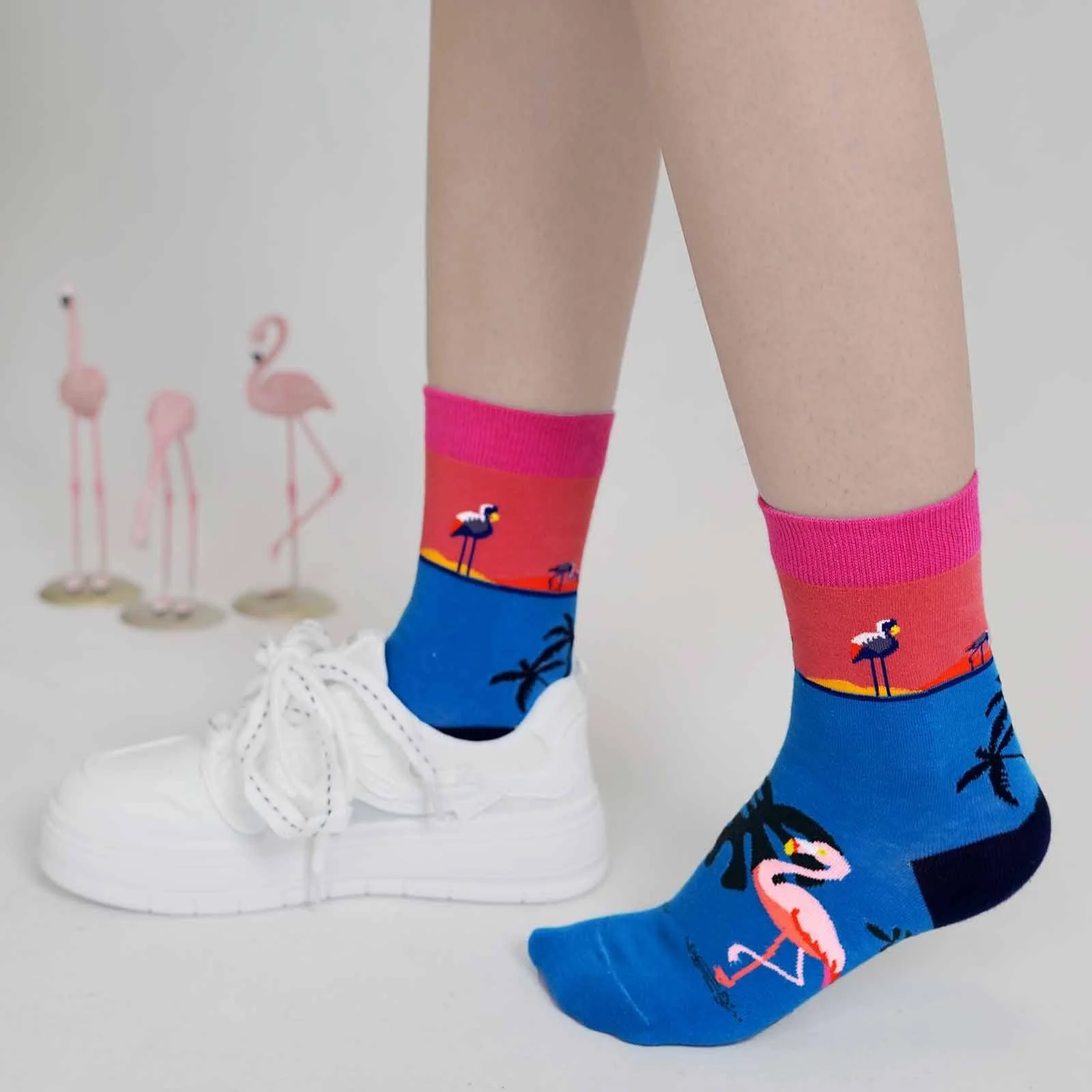 Носки ZAKASA Женские и девичьи хлопковые носки с рисунком панды, кота, собаки для осени, зимы и Рождества, фото №4