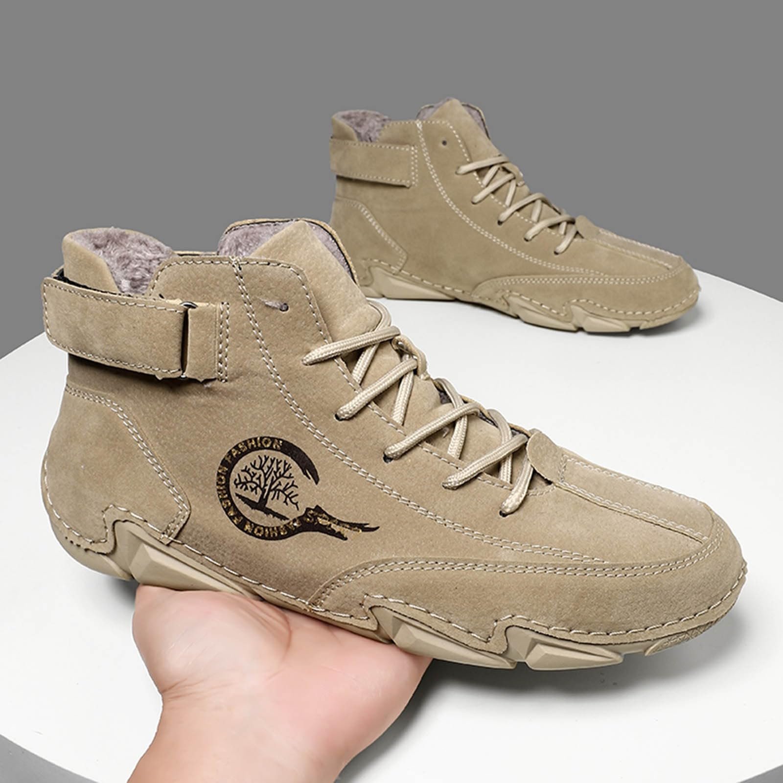 Ботинки Beck Italian Shoes, ручная работа, высокие, кожаные, водонепроницаемые, легкие, нескользящие, удобные, унисекс, для хайкинга, кемпинга и вождения, всесезонные, Chukka, высокие, итальянские, фото №5