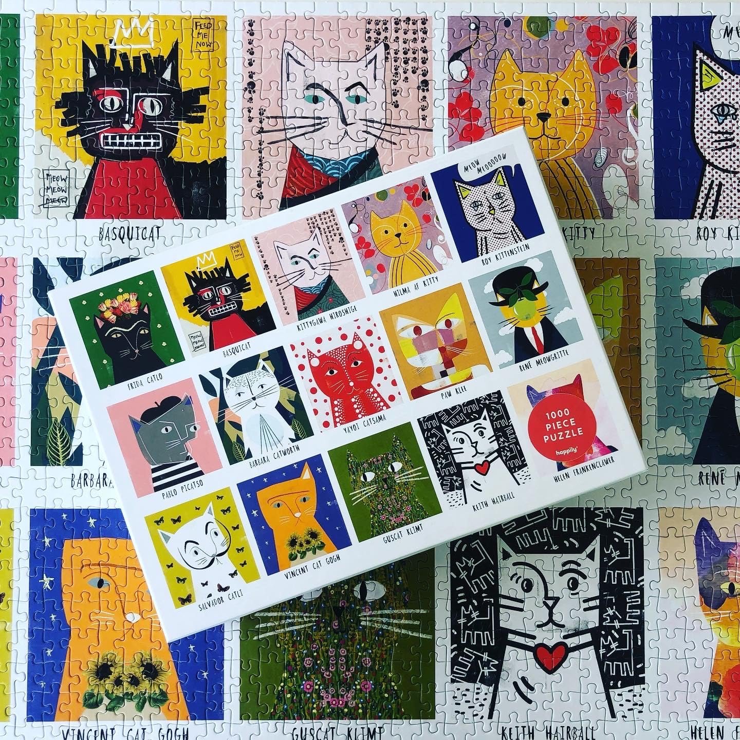 Пазл Happily Puzzles Art Cats 1000 деталей, фото №3 Пазл Happily Puzzles Art Cats 1000 деталей, фото №3