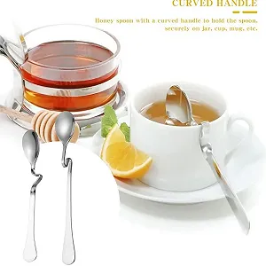 Ложка для меду з нержавіючої сталі, набір з 2 ложок для джему synthetic.ua - Фото 1