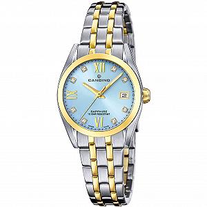 Жіночий годинник Candino Classic C4704/G Multi Multi, корпус з нержавіючої сталі, сталевий браслет, синій - Фото 1