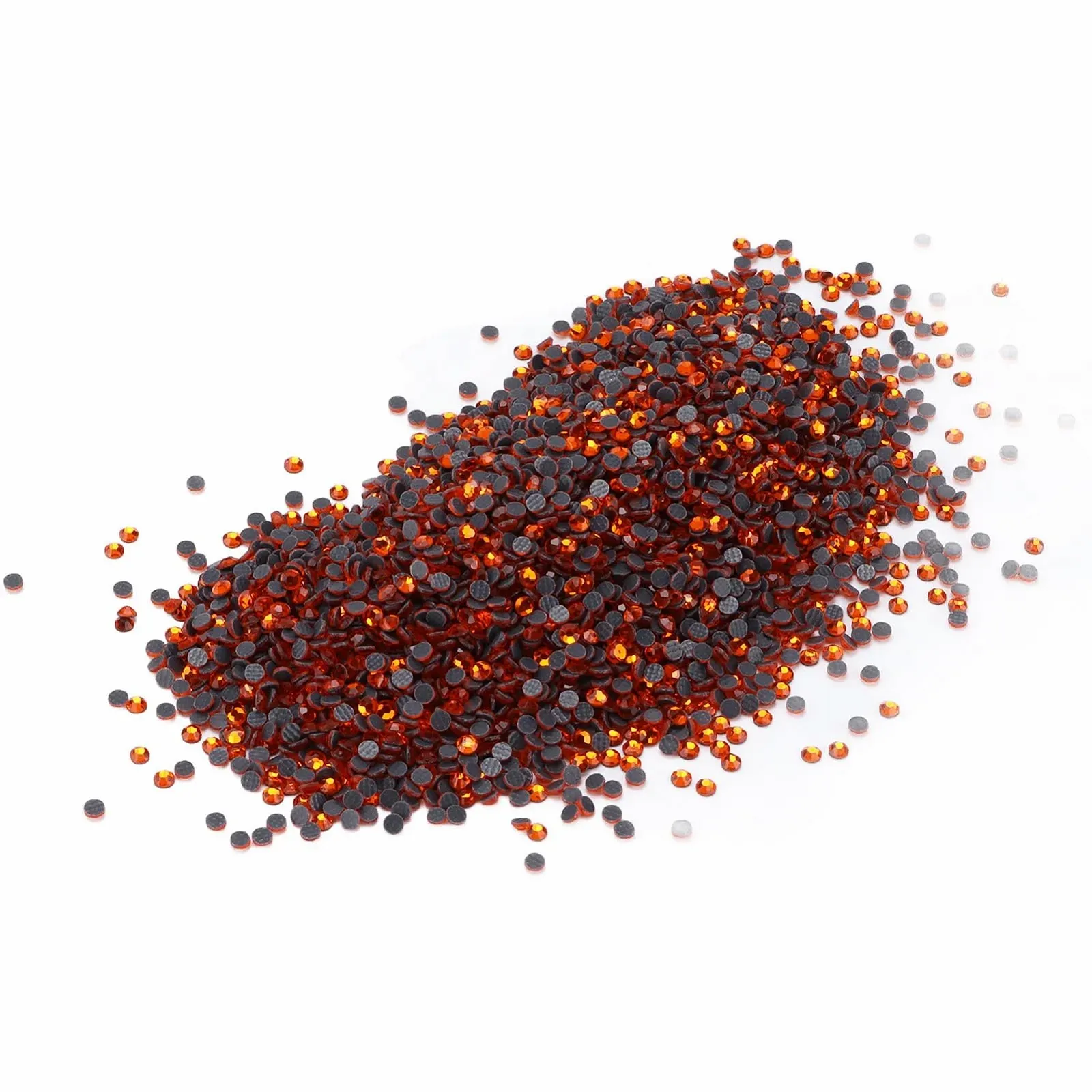 Стразы Круглые Emoshayoga Семь цветов Оранжевый, 14400 шт, фото №6