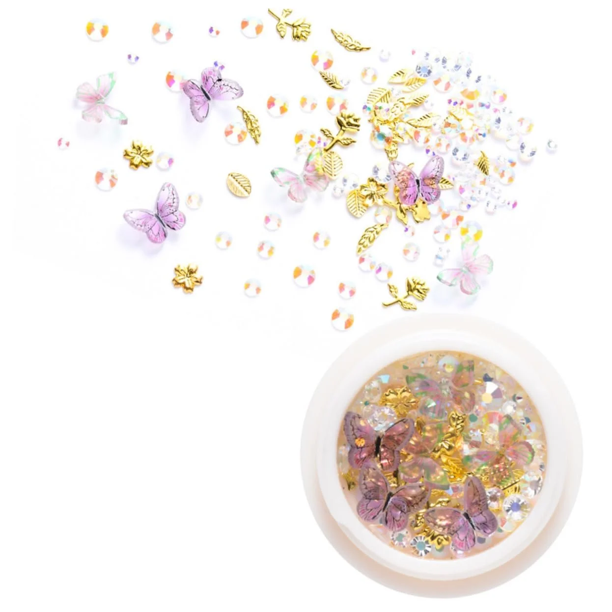 Стразы для ногтей Healeved, наклейки для маникюра, блестящие украшения для натуральных и искусственных ногтей для дома и салона, фото №2