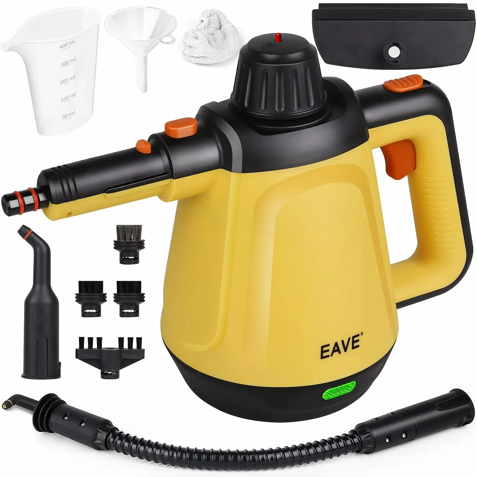 Багатофункціональний пароочисник ручний 1200 Вт, резервуар для води 450 мл, фото №1