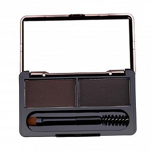 Набір Eyebrow Powder Duo Sculpting для дівчат жінок 2 кольори м'яка водостійка темно-коричнева і G - Фото 1